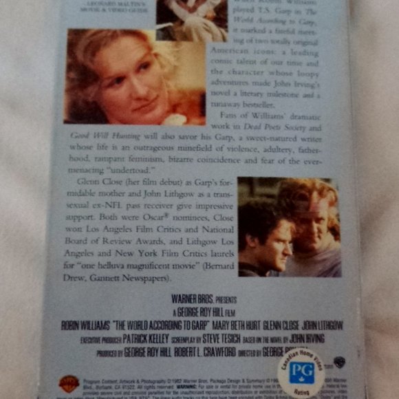 4 For $20 - The World According to Garp - VHS Movie - Picture 2 of 2